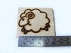 参考写真1: 干支「羊」『メイちゃん』直火式焼印